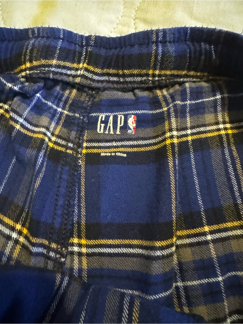 GAP Pajama Bottoms with Yellow Stripe